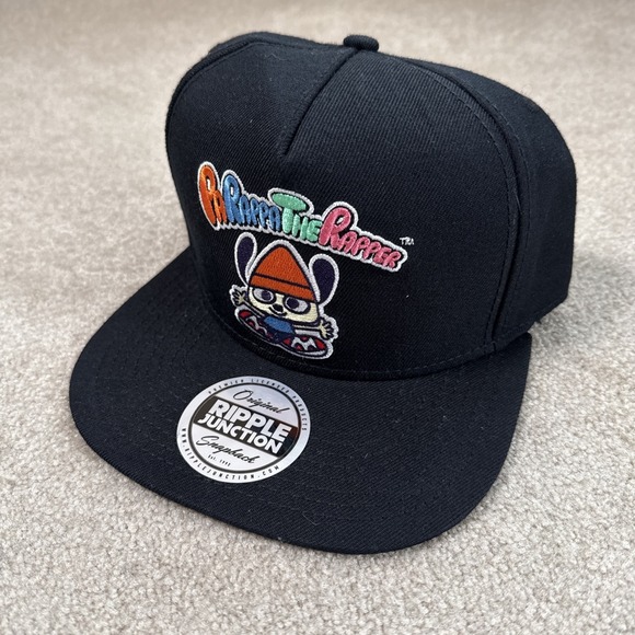 Rare PaRappa The Rapper Game PS1 Ripple Junction SnapBack Hat Cap PlayStation